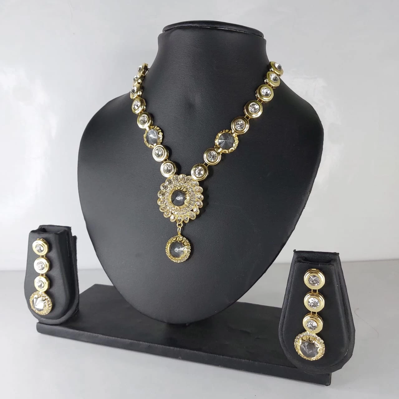Silver Shine Gold Plated Traditional Design Necklace