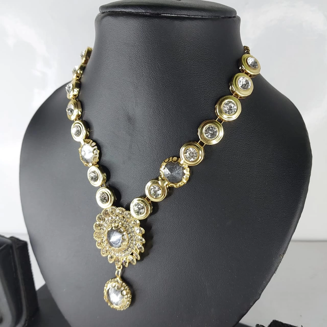 Silver Shine Gold Plated Traditional Design Necklace
